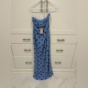 Meshki Amaya strapless Chiffon maxi dress